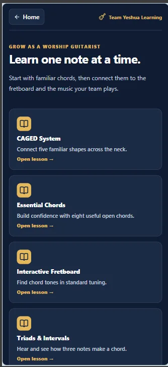 Screenshot: Team Yeshua Learning