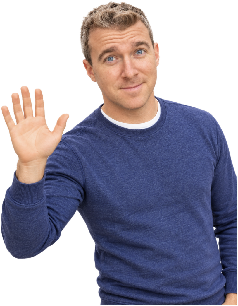 Dave Dlaney waving hello