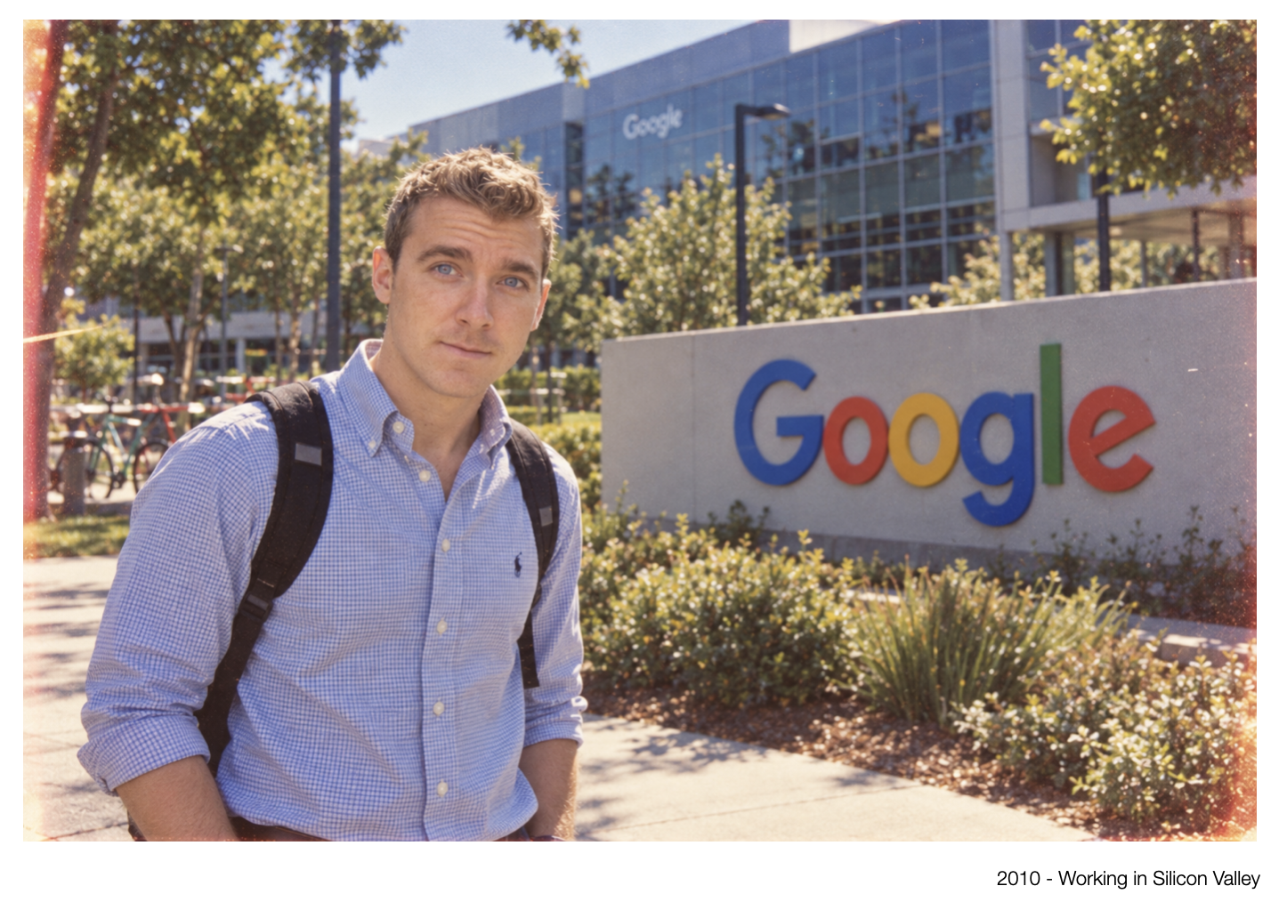 Dave working in Silicon Valley in 2010