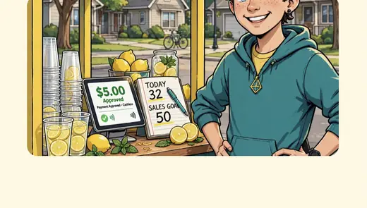Lemonade Stand, a storybook