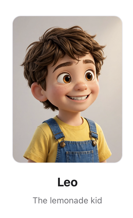 Leo, the lemonade kid