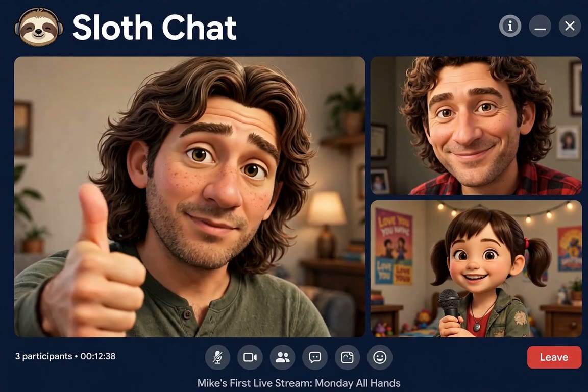 Mike's Sloth Chat live stream