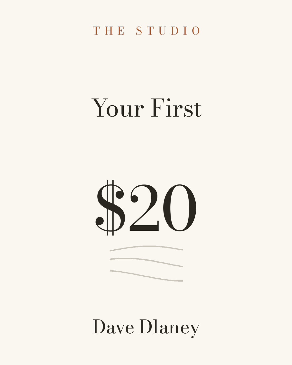 Your First $20 book cover