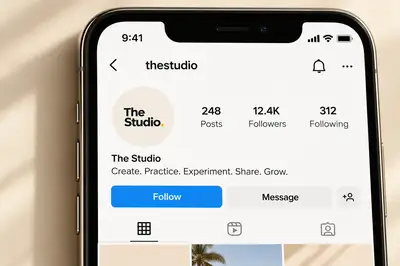 The Studio social avatar mockup