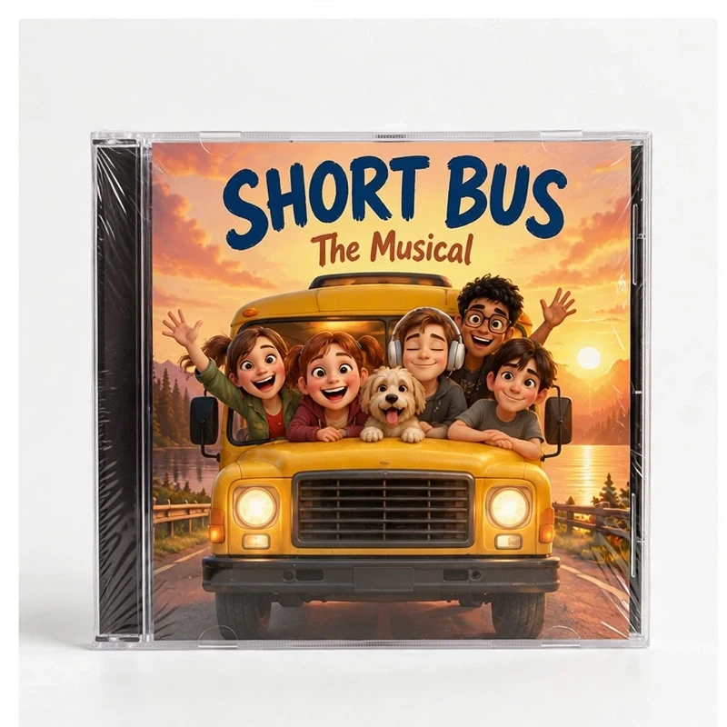 Short Bus: The Musical CD in a cellophane-wrapped jewel case
