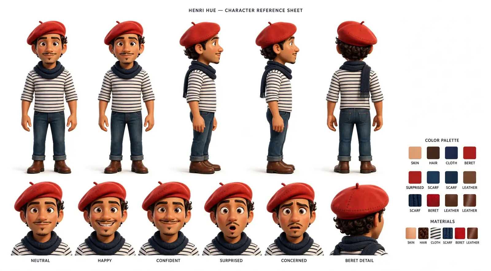 Henri character sheet