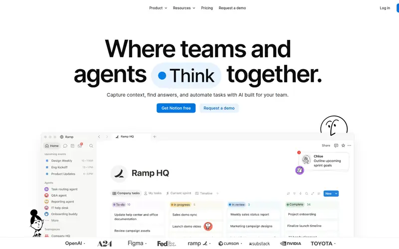 Notion website screenshot