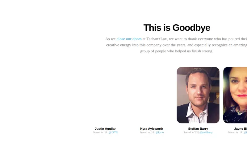 Teehan+Lax website screenshot, archived
