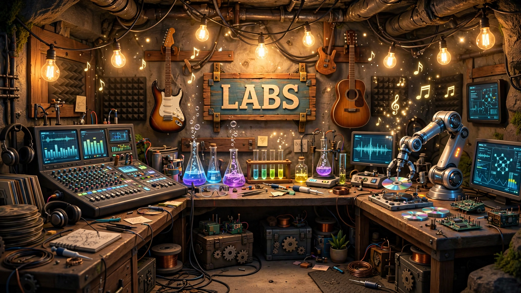 The underground Studio Labs workshop
