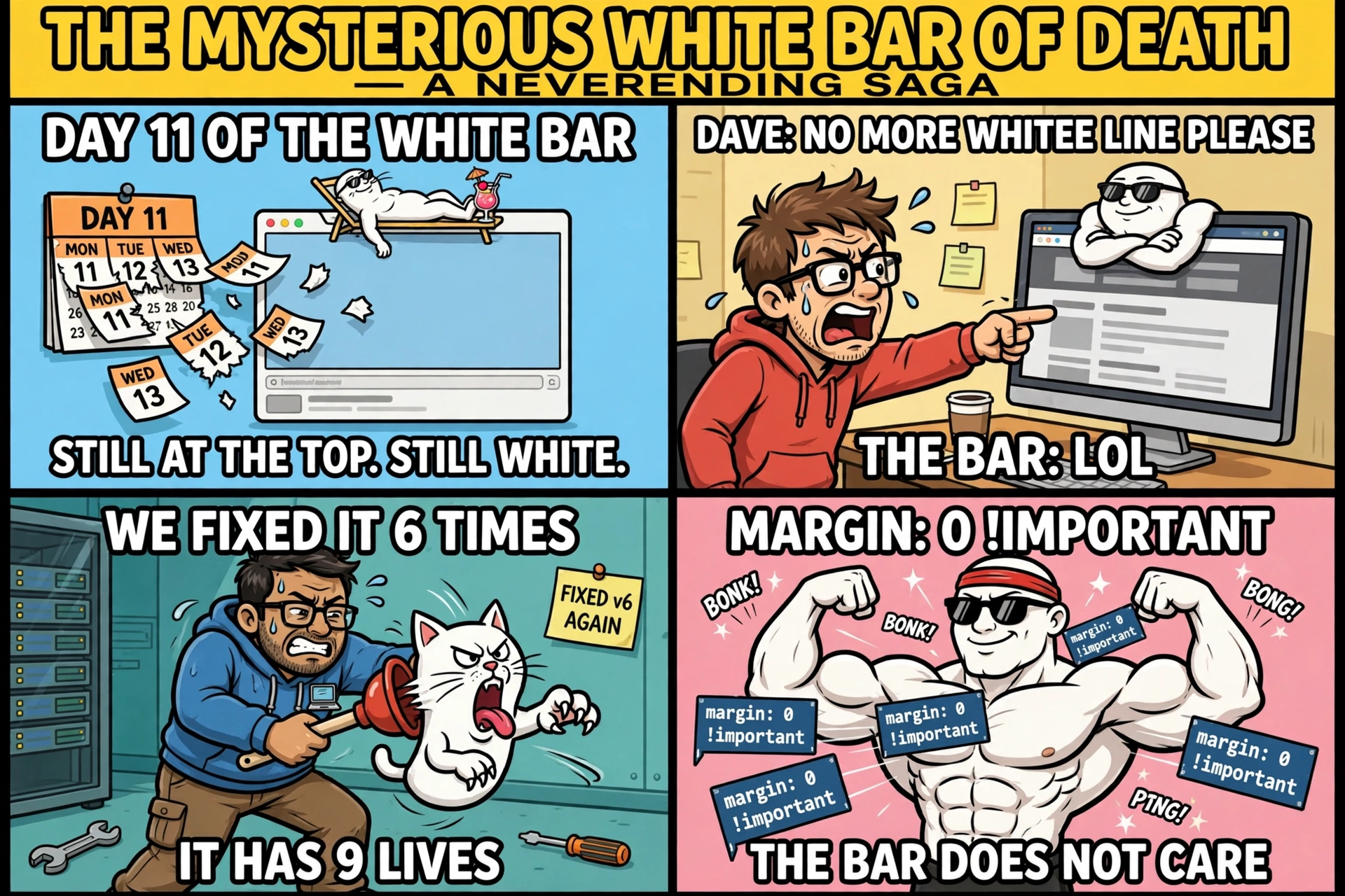 The white bar of death