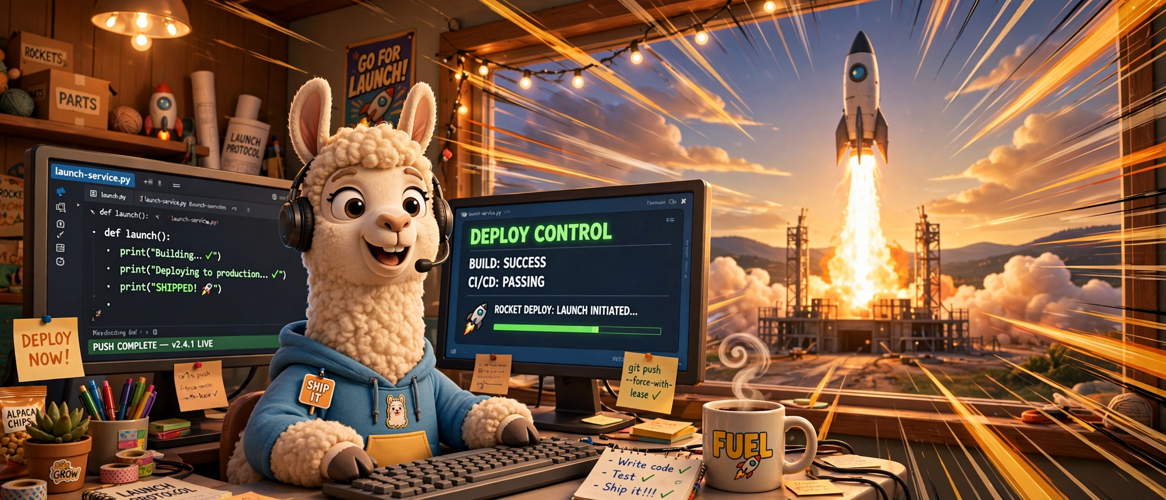 Shipping Llama activity