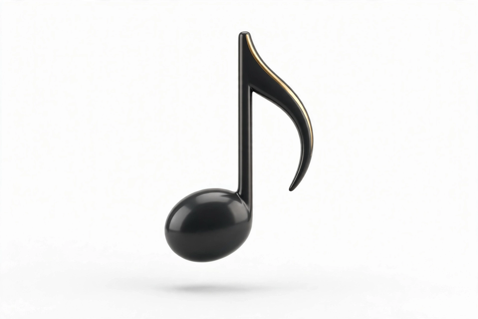 3D music note
