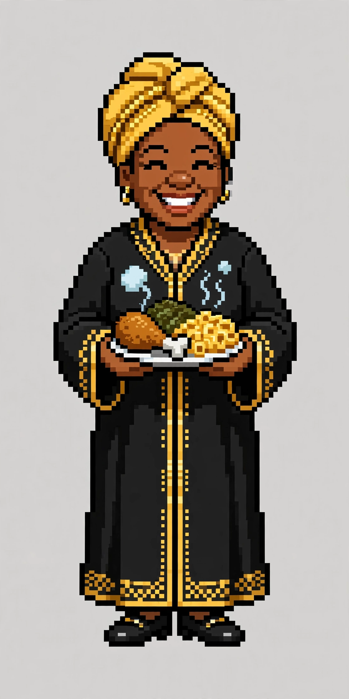 Haddie as a 16-bit gospel cook character