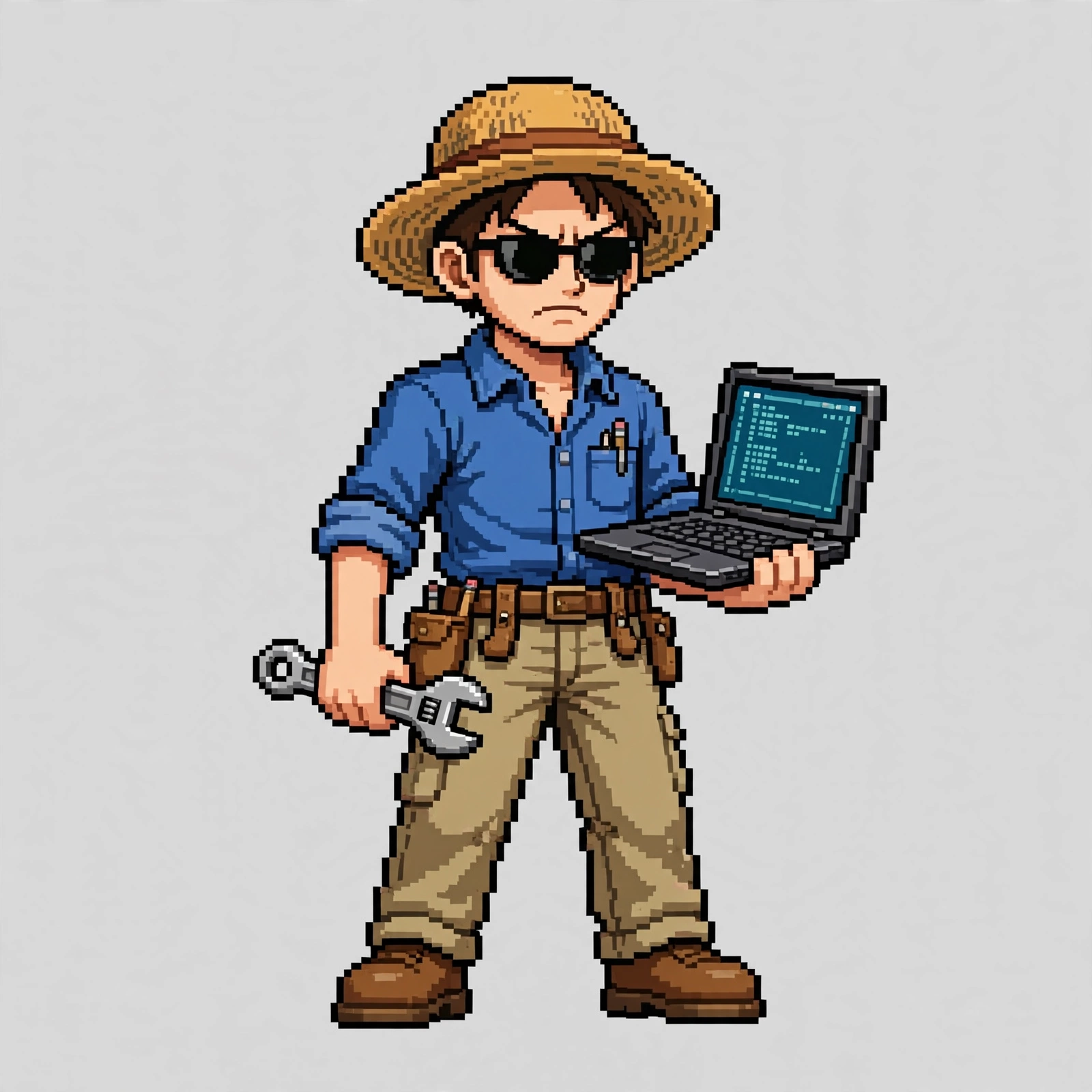 Harsh as a 16-bit hardest worker character