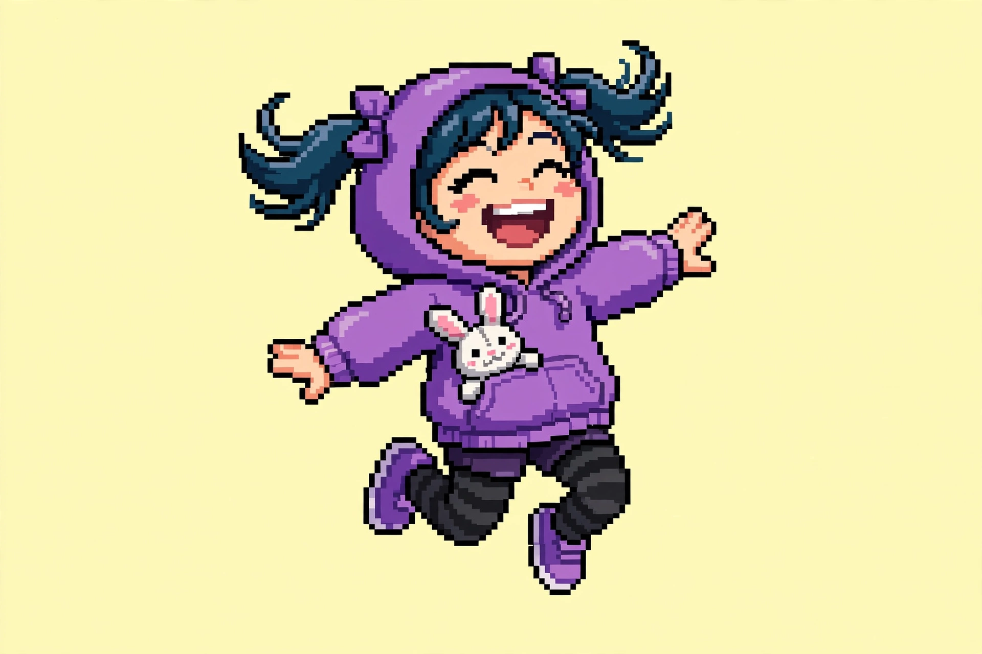 Marty as a 16-bit trickster character