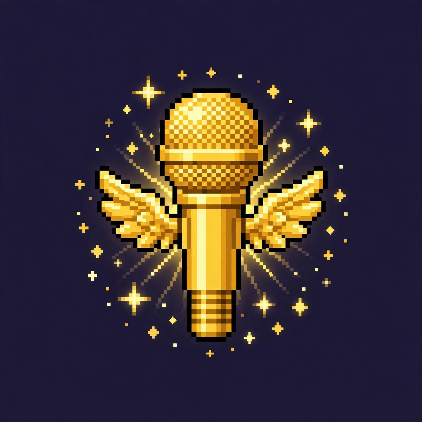 Winged microphone power-up