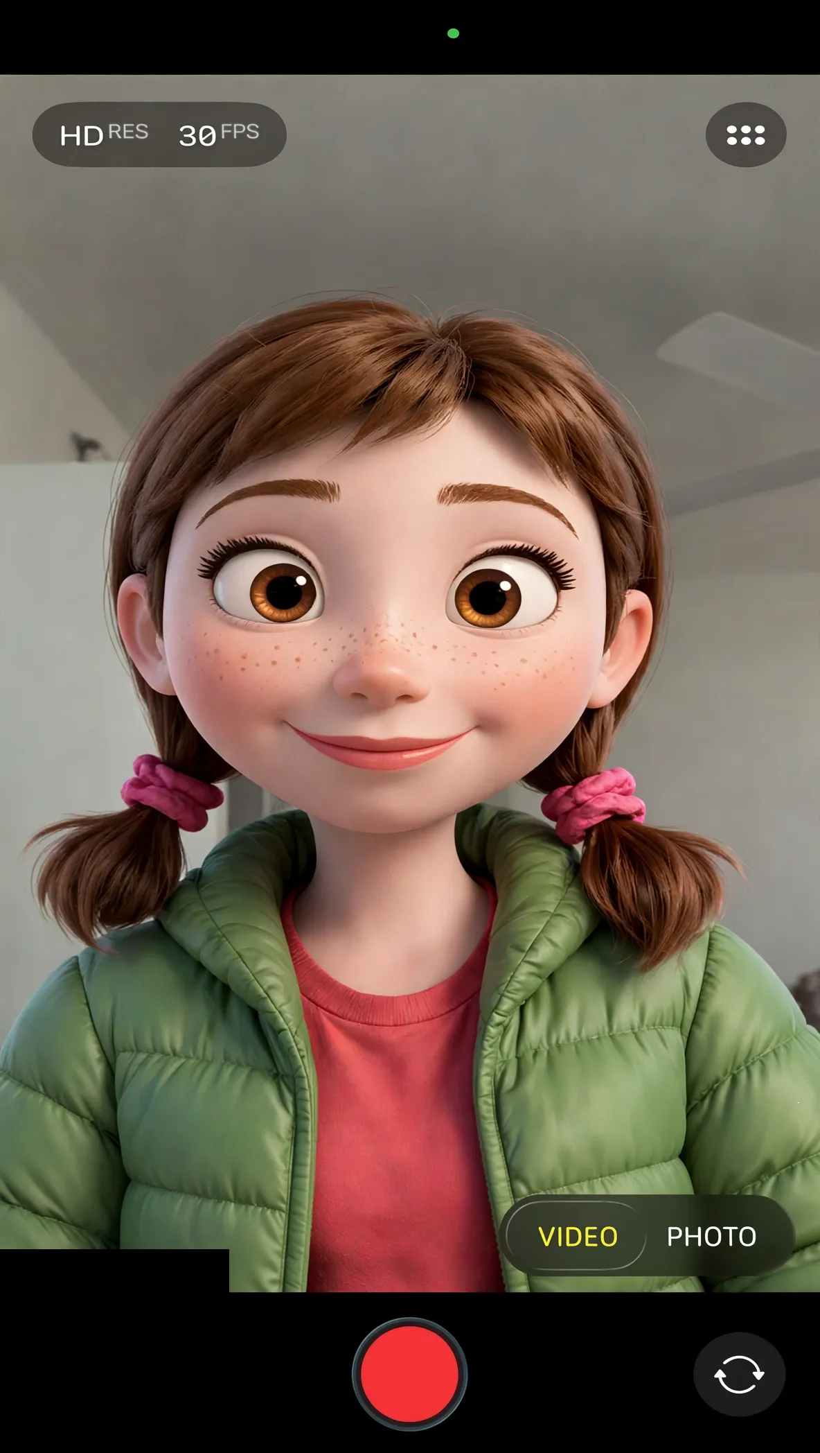 Sally iPhone selfie
