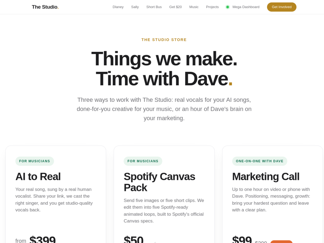 Store page from the Website in a Box template