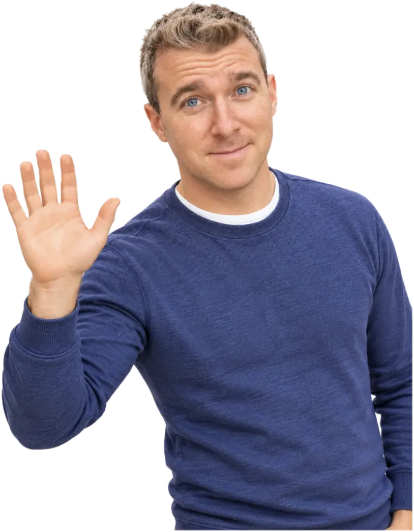 Dave Craige, founder of The Studio, waving hello