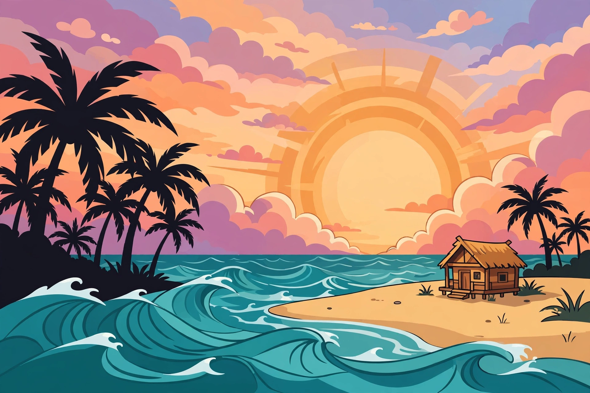 Beach at Sunset