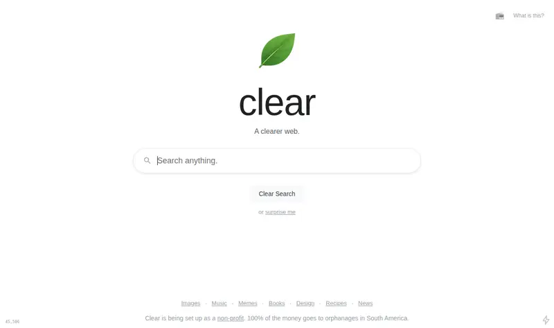 CLR homepage today