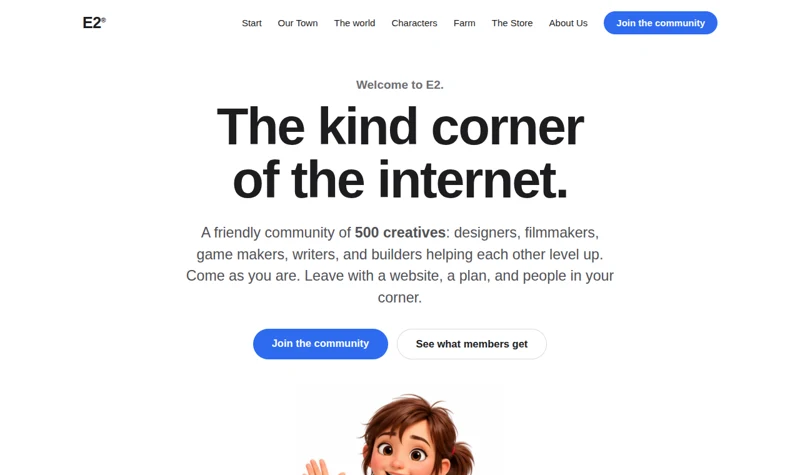E2 homepage today